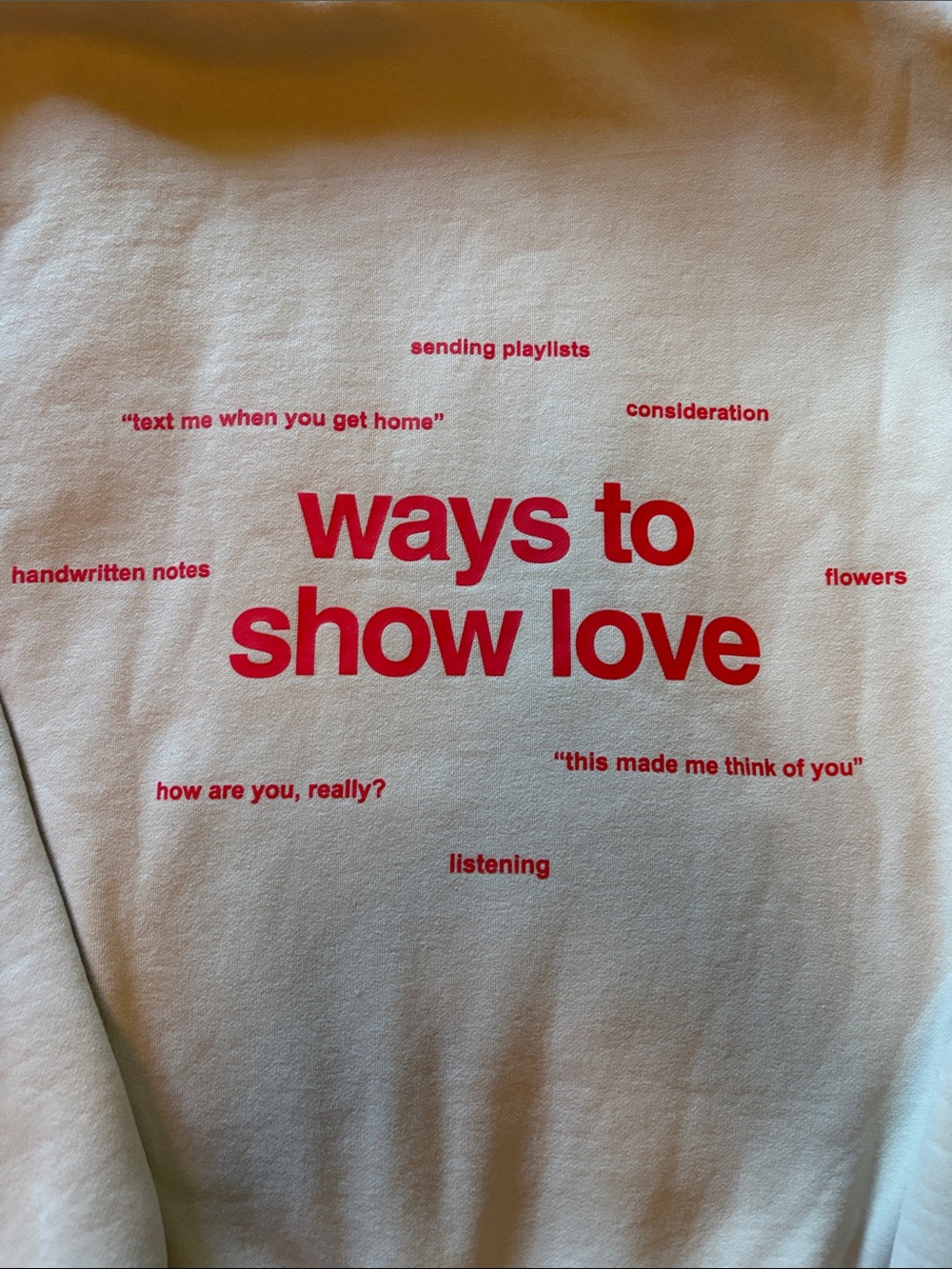 NWOT - Love Hoodie Sweatshirt - Picture 5 of 8